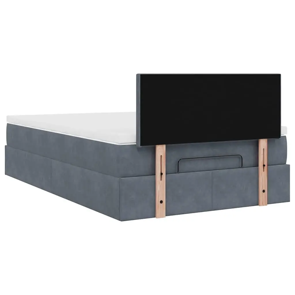 King Single Ottoman Bed with Storage and LED Lights