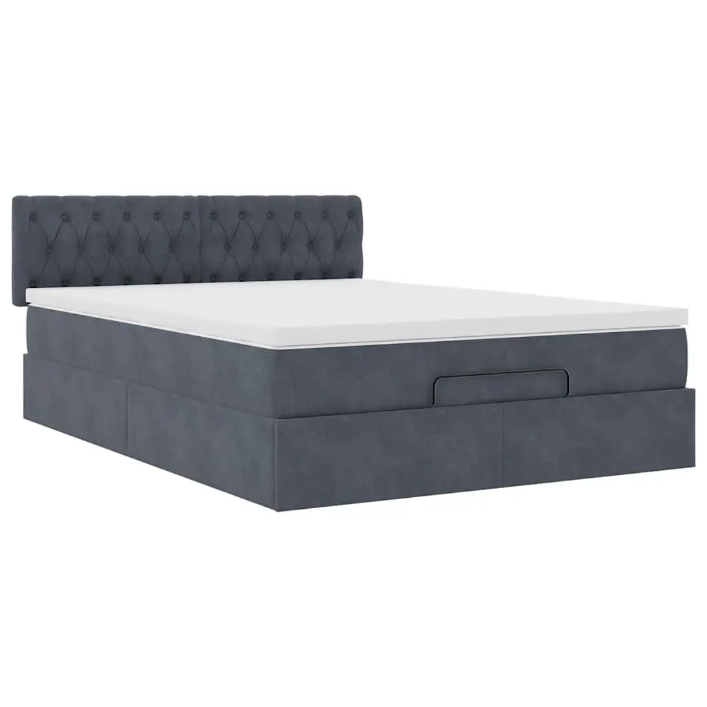 Queen Ottoman Bed with Storage and Pocket Spring Mattress