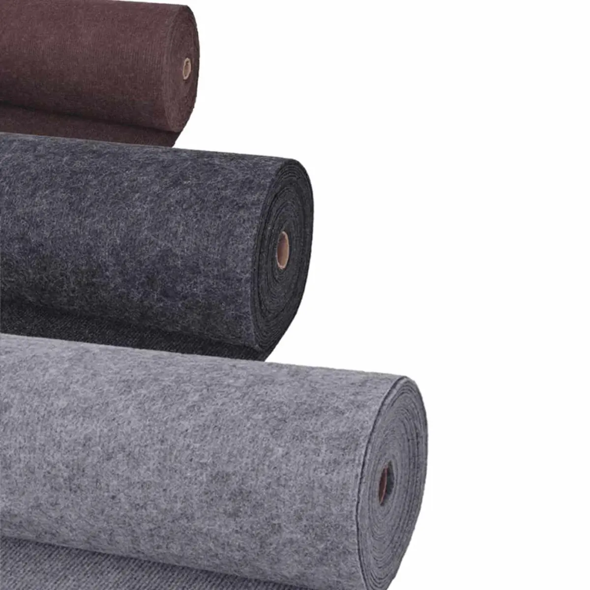 Runner Rug Anthracite 1.2 x 10m Polyester Hallway Entryway Indoor Outdoor