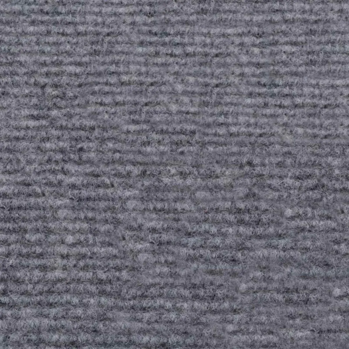 Runner Rug Ribbed Grey 1.2 x 10m Polyester Indoor Outdoor Non-Slip
