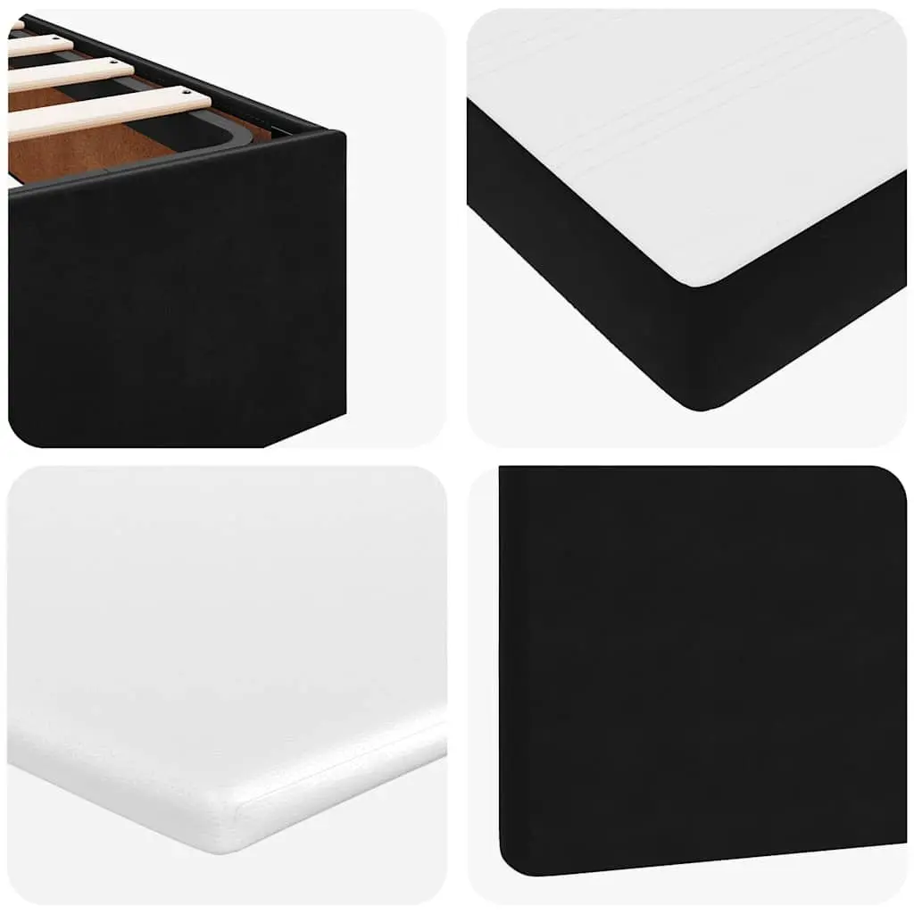 Storage Ottoman Bed King Single with Velvet Cover and Pocket Spring Mattress