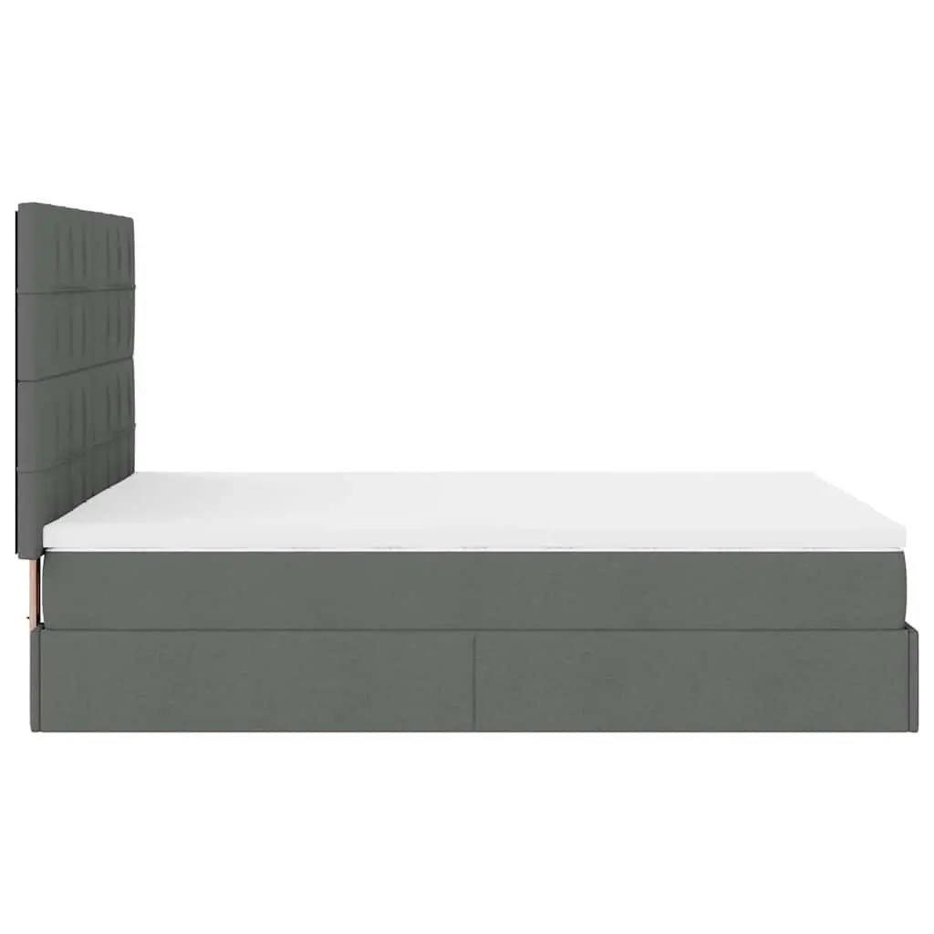 Ottoman Storage Bed with Mattress and LED Lighting