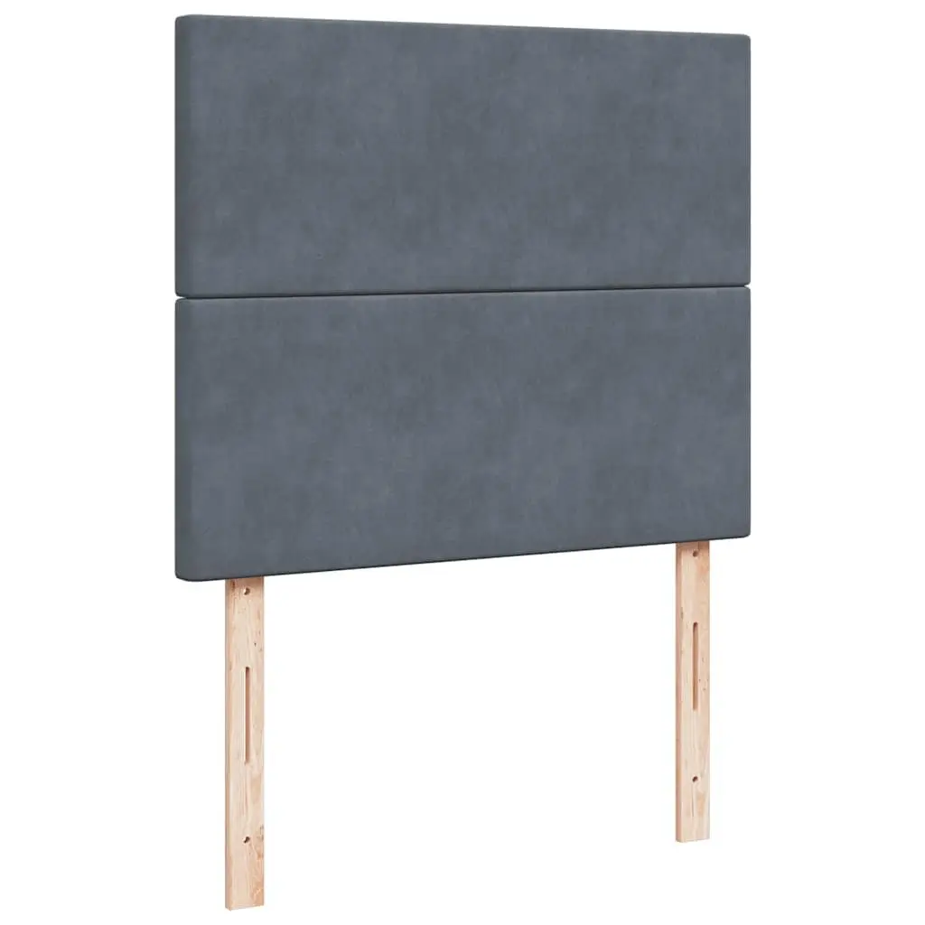Ottoman Bed with LED Lights Velvet King Single Storage Bed Frame Grey