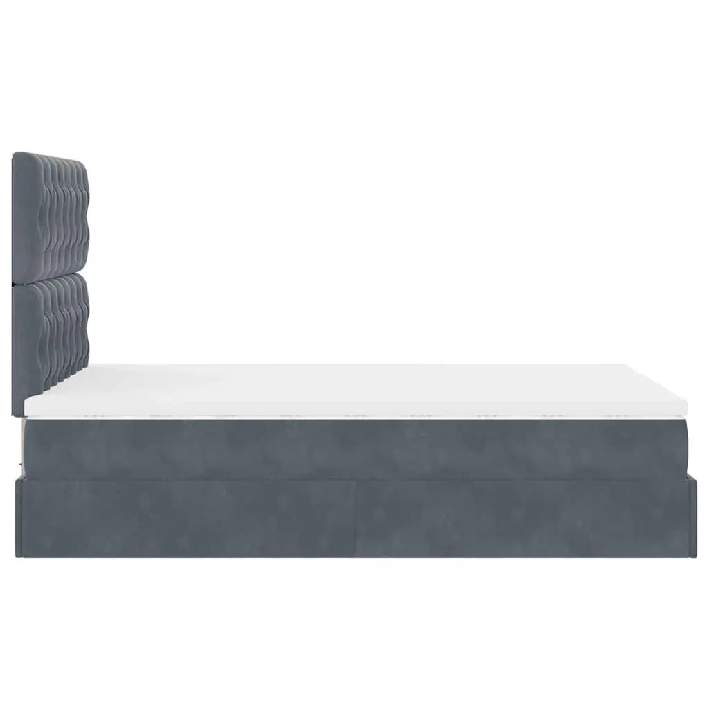 King Single Ottoman Bed with Storage & LED Lights