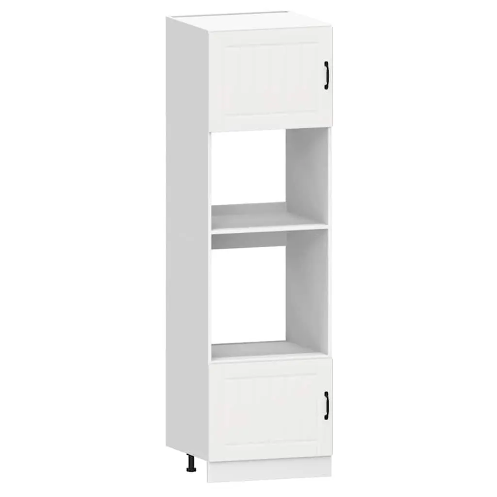 7 Piece Kitchen Cabinet Set White Engineered Wood Adjustable Storage