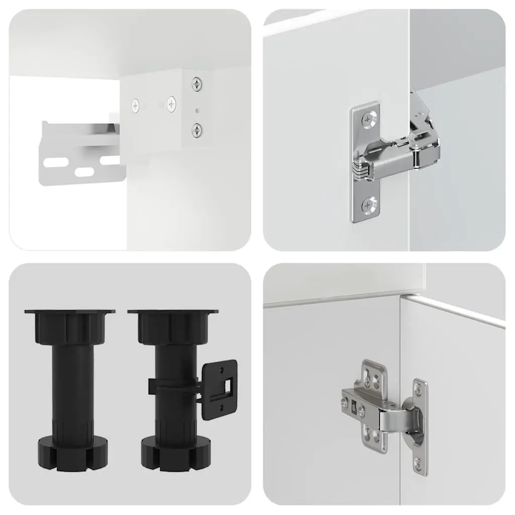 8-Piece Kitchen Cabinet Set in White