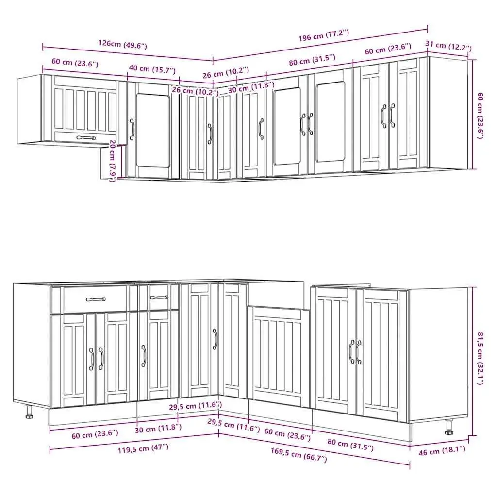 11-Piece Cabinet Set