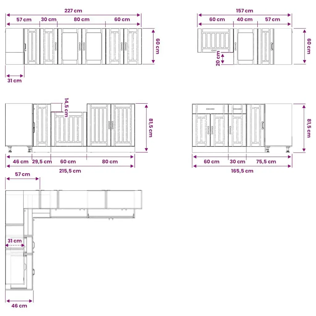 11-Piece Cabinet Set