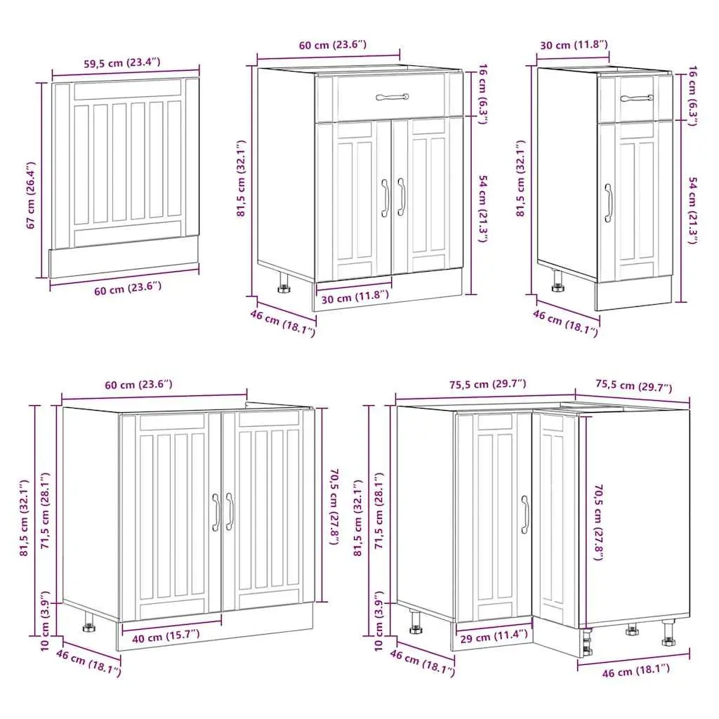 11-Piece Cabinet Set