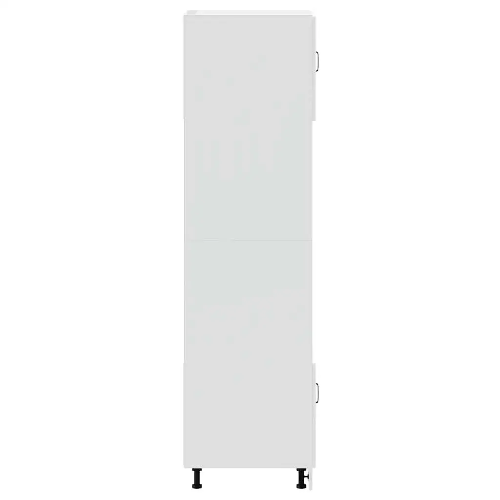 Oven Cabinets 2 pcs White Kitchen Storage Unit Large Compartment Engineered Wood