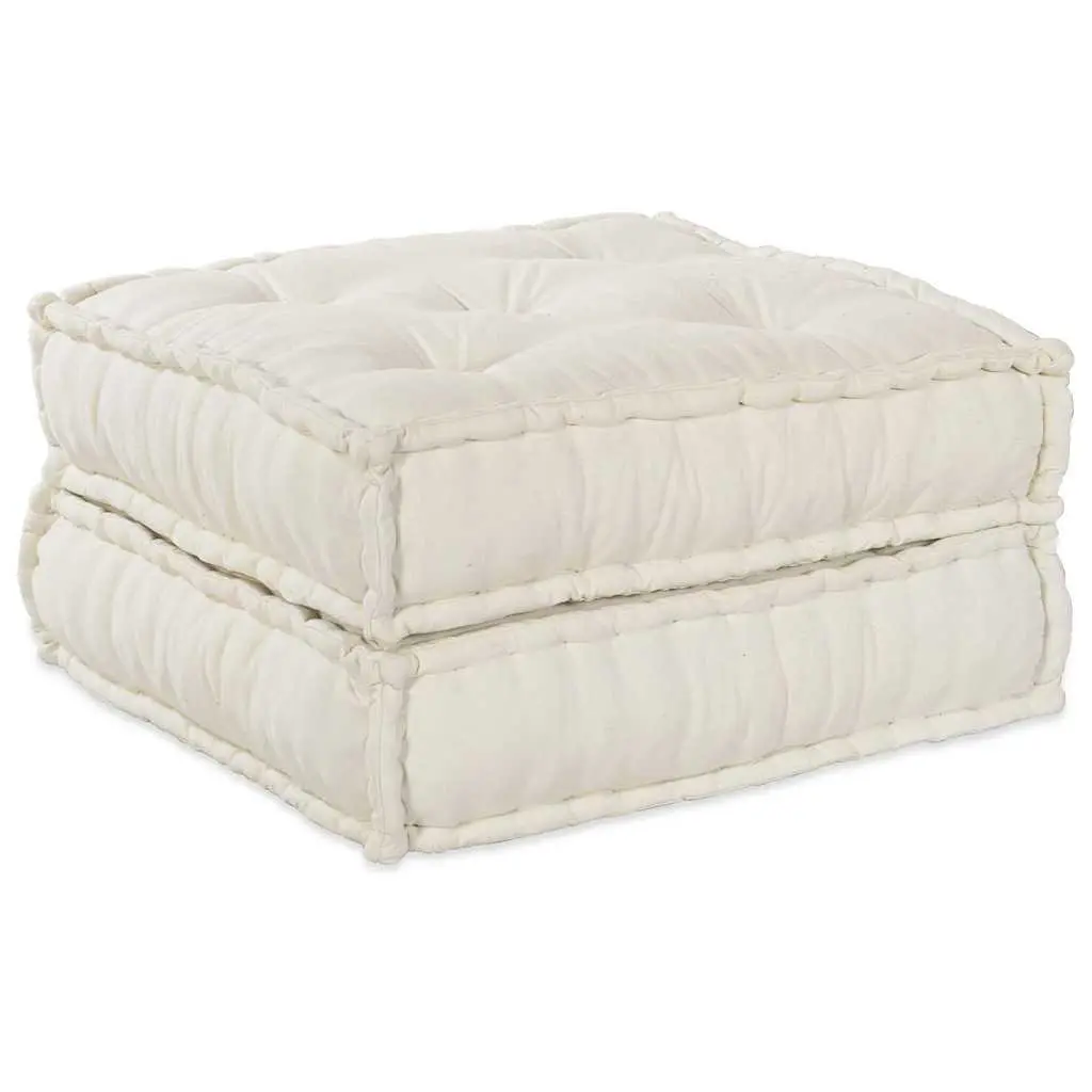 Modular Sofa Unit Cream Fabric 2pcs Lounge Couch Indoor Outdoor