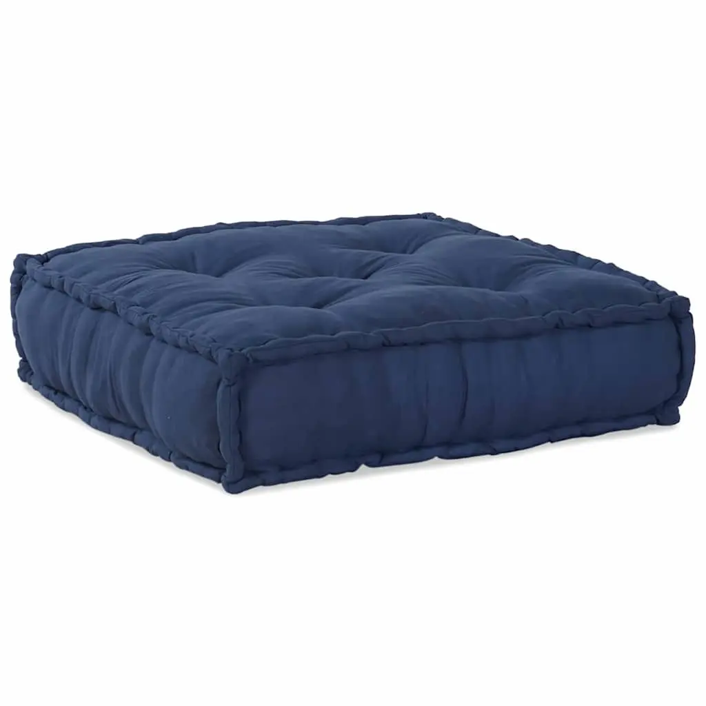 Modular Sofa Unit Fabric Indigo Blue 210 x 140 x 56 cm Indoor Outdoor Lounge