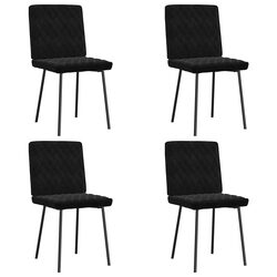 Enhance Your Home with 4 Black Velvet Dining Chairs