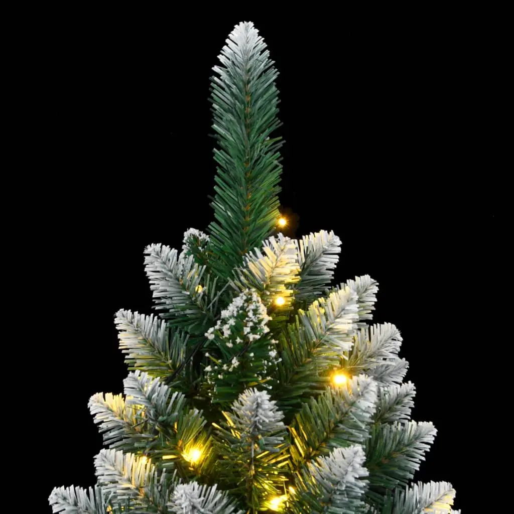 Artificial Christmas Tree 180cm Green with 300 LED Lights and Hinged Branches