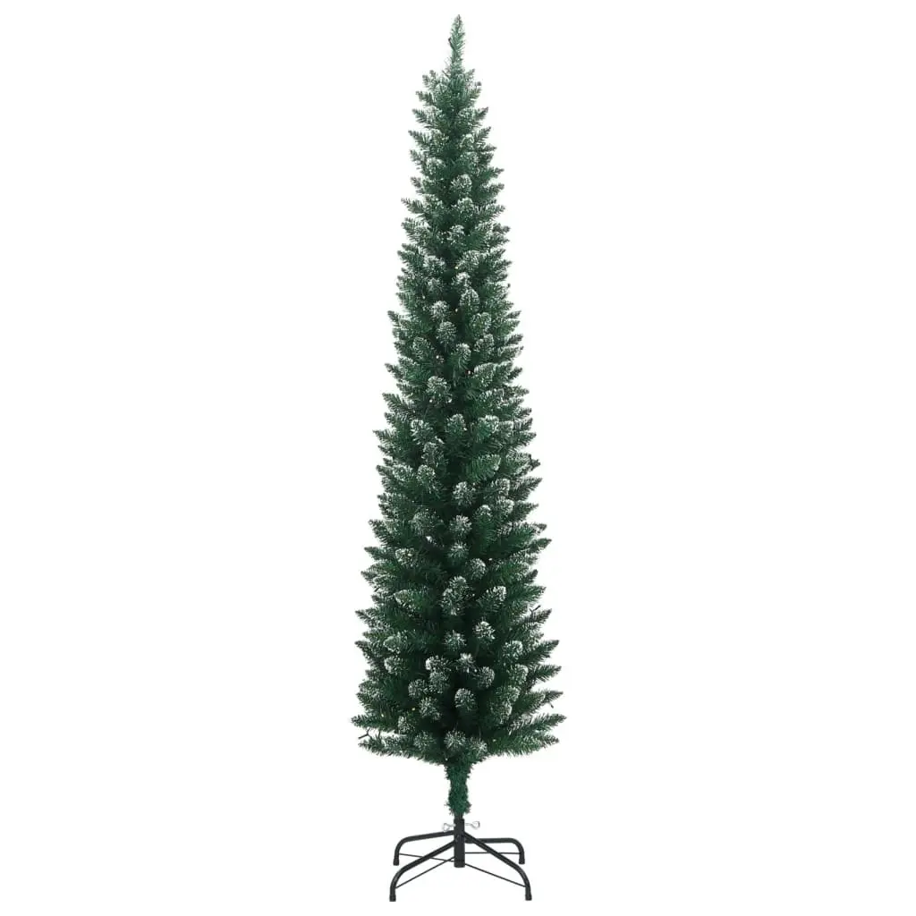 Artificial Slim Christmas Tree Green 120 cm with 150 LEDs