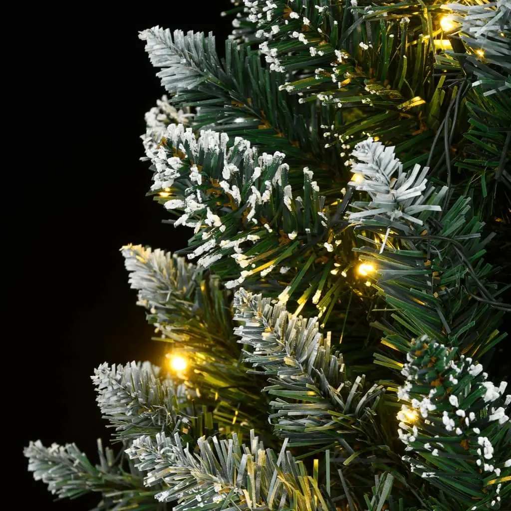 Artificial Christmas Tree 240cm 300 LED Lights 8 Modes Green Hinged Branches