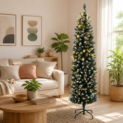 Stylish 150cm Slim Christmas Tree for Small Spaces