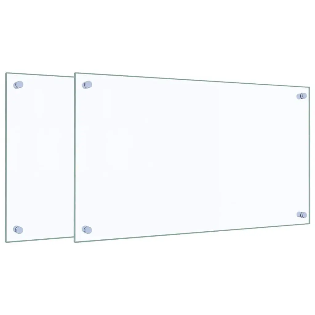 Kitchen Backsplash Tempered Glass Splash Guard 70x40 cm
