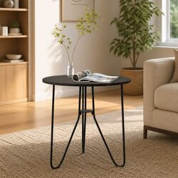 Your Go-To 48 cm Black End Table for Everyday Use