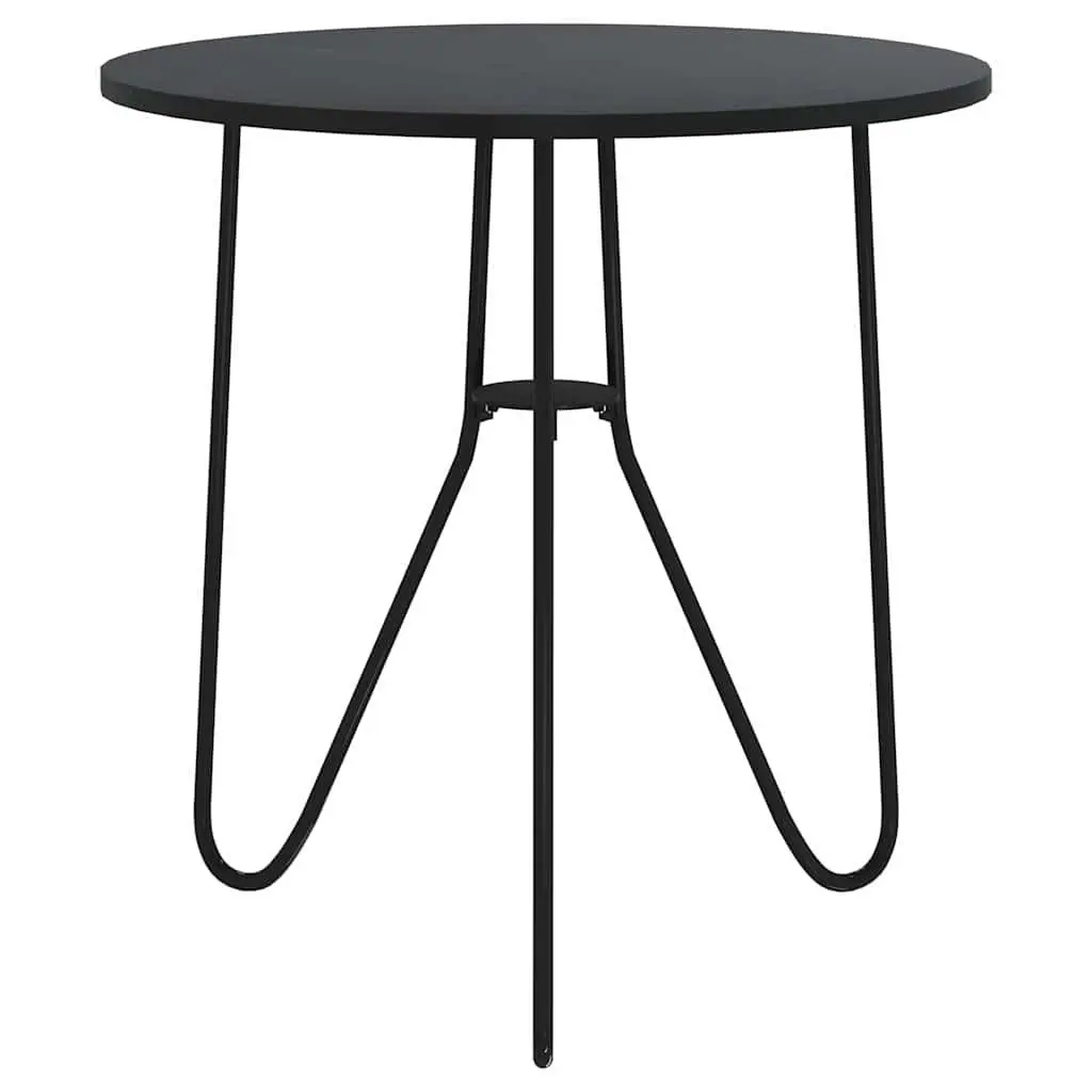 End Table Modern Black 48 cm Coffee Tea Accent Living Room Furniture