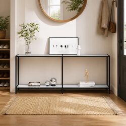 Discover a White Tempered Glass Console Table for Your Space