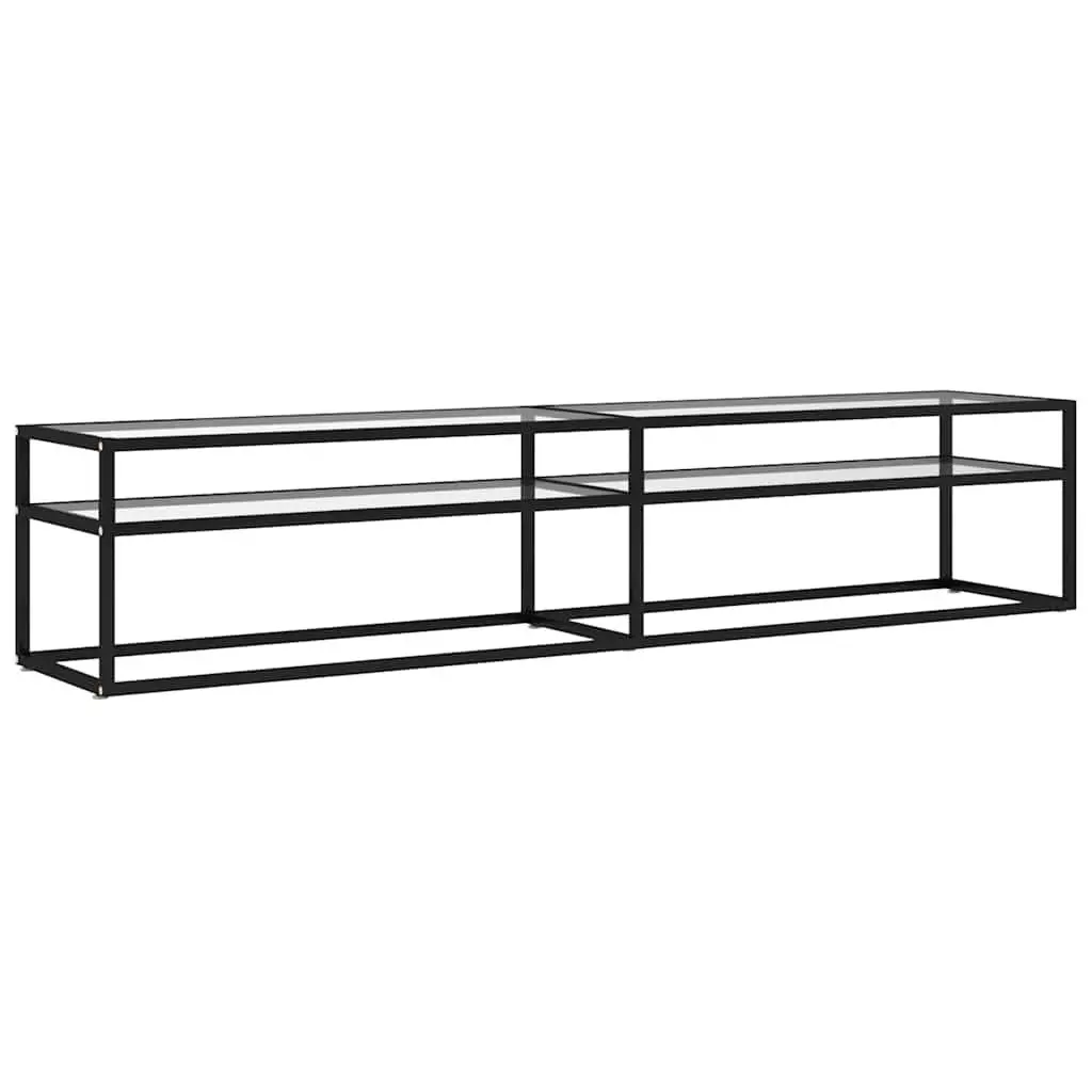 TV Cabinet Transparent Tempered Glass 200 x 40 x 40.5 cm