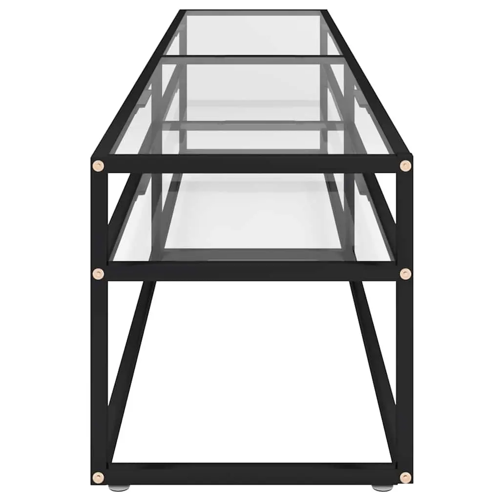 TV Cabinet Transparent Tempered Glass 200 x 40 x 40.5 cm