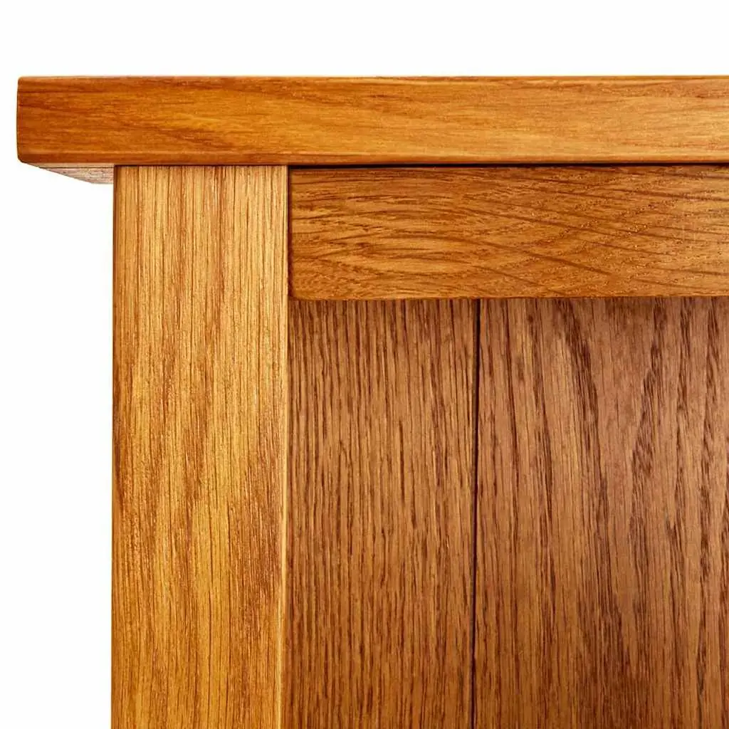 6-Tier Bookcase Solid Oak Wood 52x22x180cm Shelving Standing Shelf Display Unit