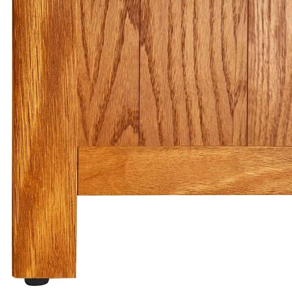 7-Tier Bookcase 60x22x200 cm Solid Oak Wood Standing Shelf Storage Display