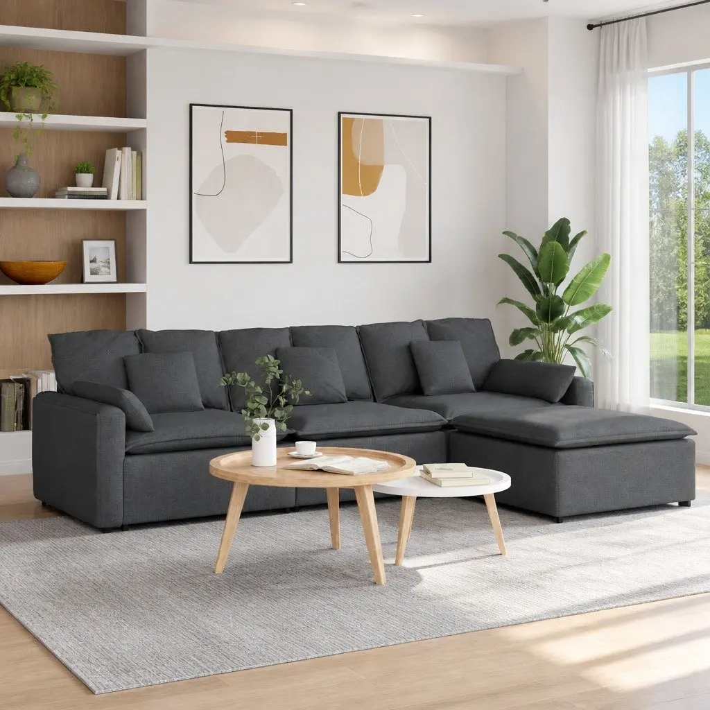 Modular Sectional Sofa in Grey