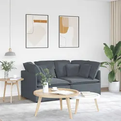 Your Ideal Grey Velvet Modular Sofa Awaits