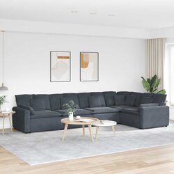 Your Ideal Modular Sofa: Grey Velvet with Five Sections