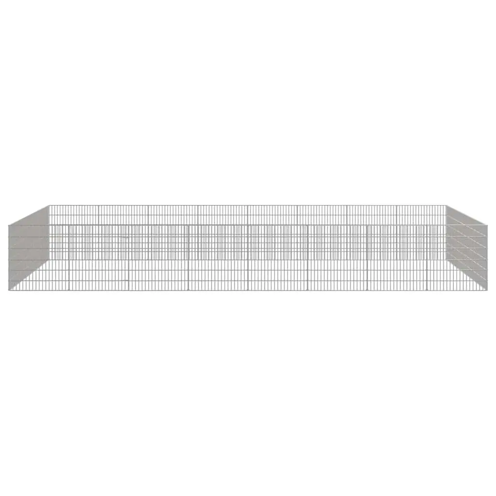 Small Animal Enclosure Pen Galvanised Iron 54x60cm 24 Panels