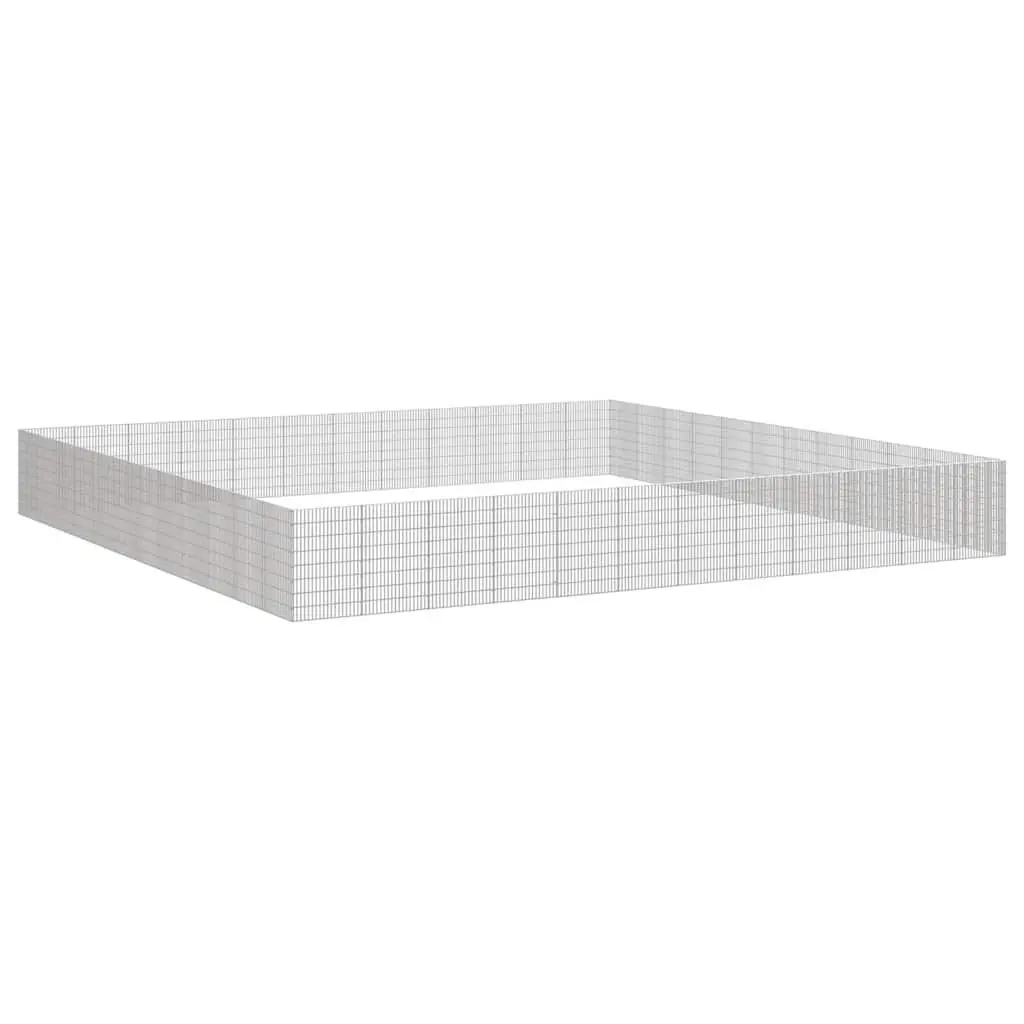 Small Animal Enclosure 48 Panel Pen Cage Exercise Run Playpen Silver
