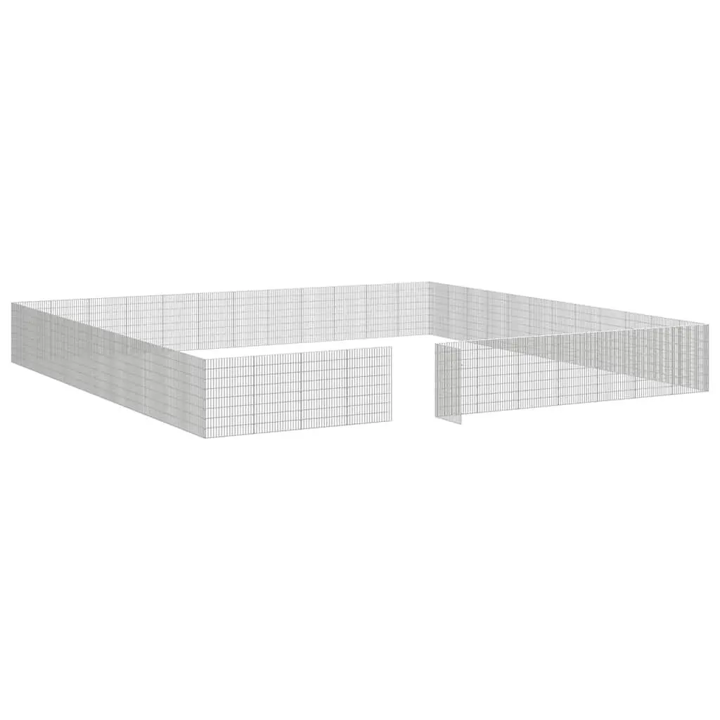 Small Animal Enclosure 48 Panel Pen Cage Exercise Run Playpen Silver