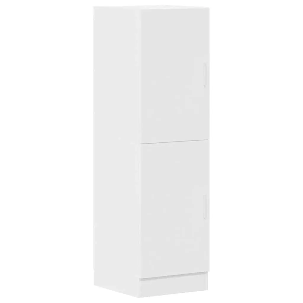 2 Piece Kitchen Cabinet Set Wall Mount Storage White Engineered Wood Cupboard