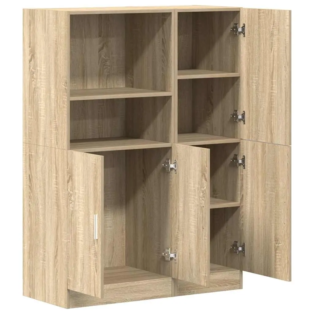 Kitchen Cabinet Set 2 Piece Wall Mounted Storage Shelves Organizer