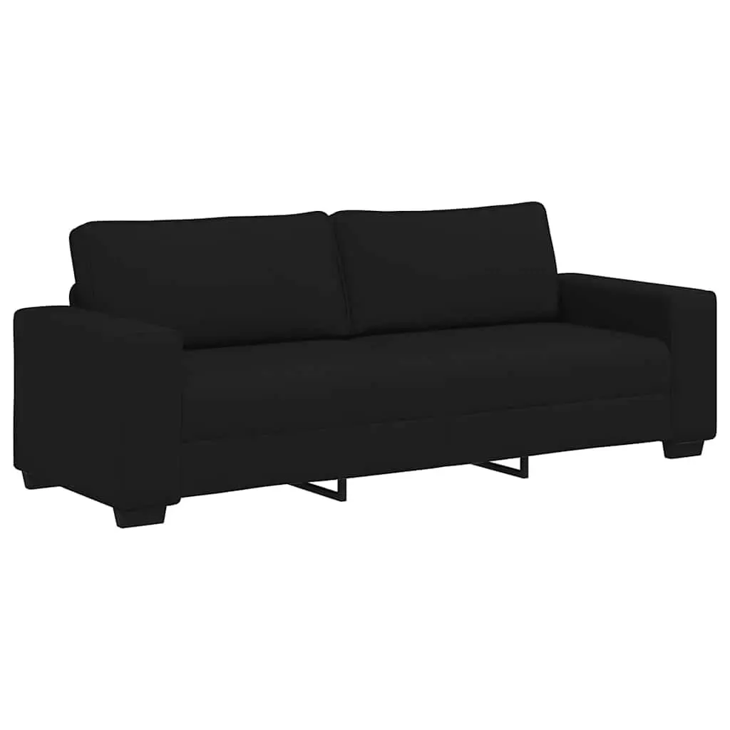 2 Piece Black Sofa Set
