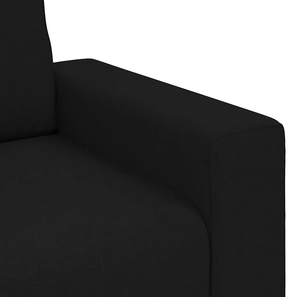 2 Piece Black Sofa Set