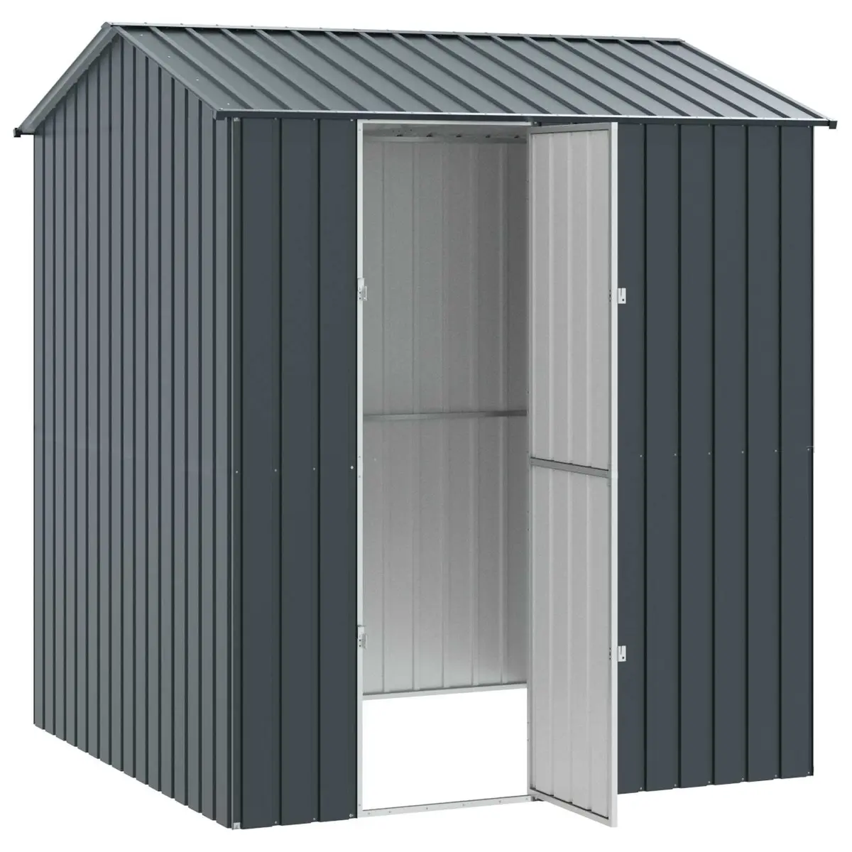 Bird Cage Outdoor Rectangular Anthracite 215 x 210 x 247 cm Galvanised Steel Garden Aviary