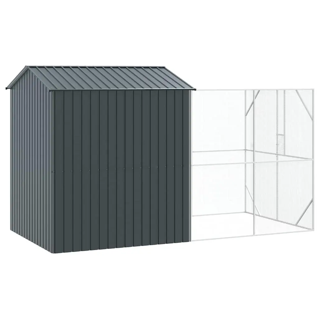 Outdoor Bird Cage Anthracite Large Rectangular Galvanised Steel