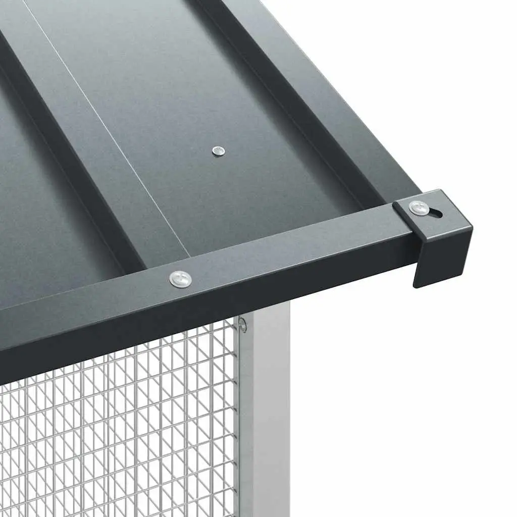 Bird Cage Galvanised Steel Anthracite Large Outdoor Aviary Enclosure