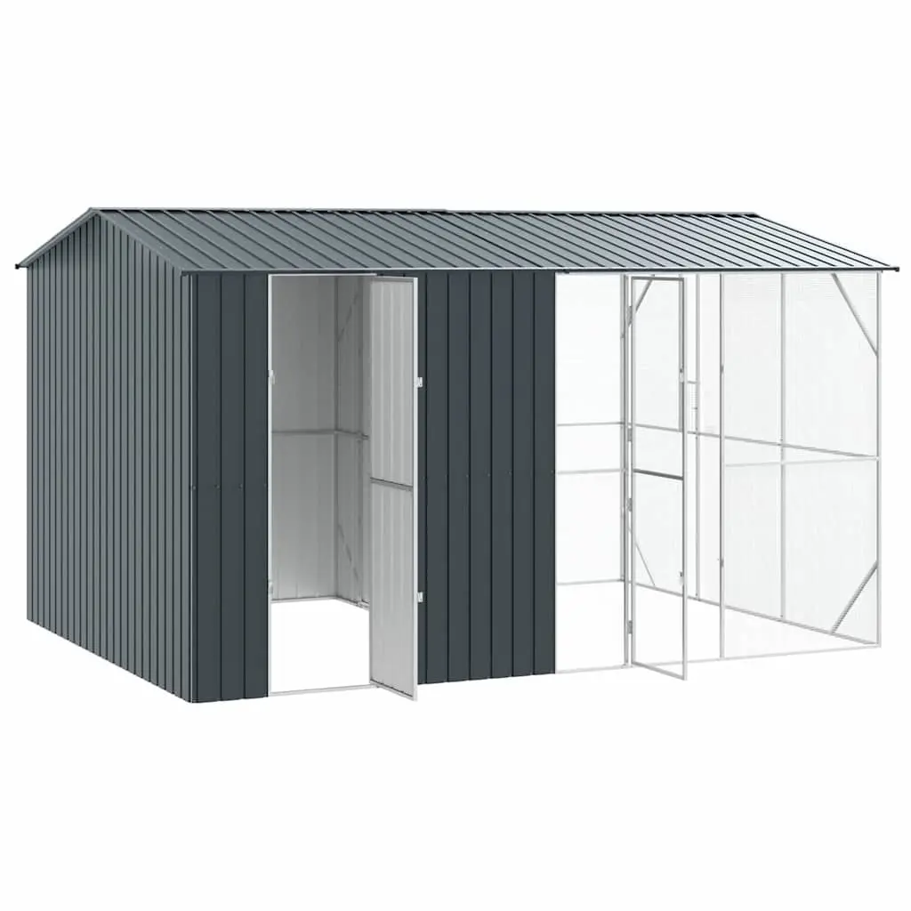 Bird Cage Outdoor Aviary Galvanised Steel Anthracite Large Spacious