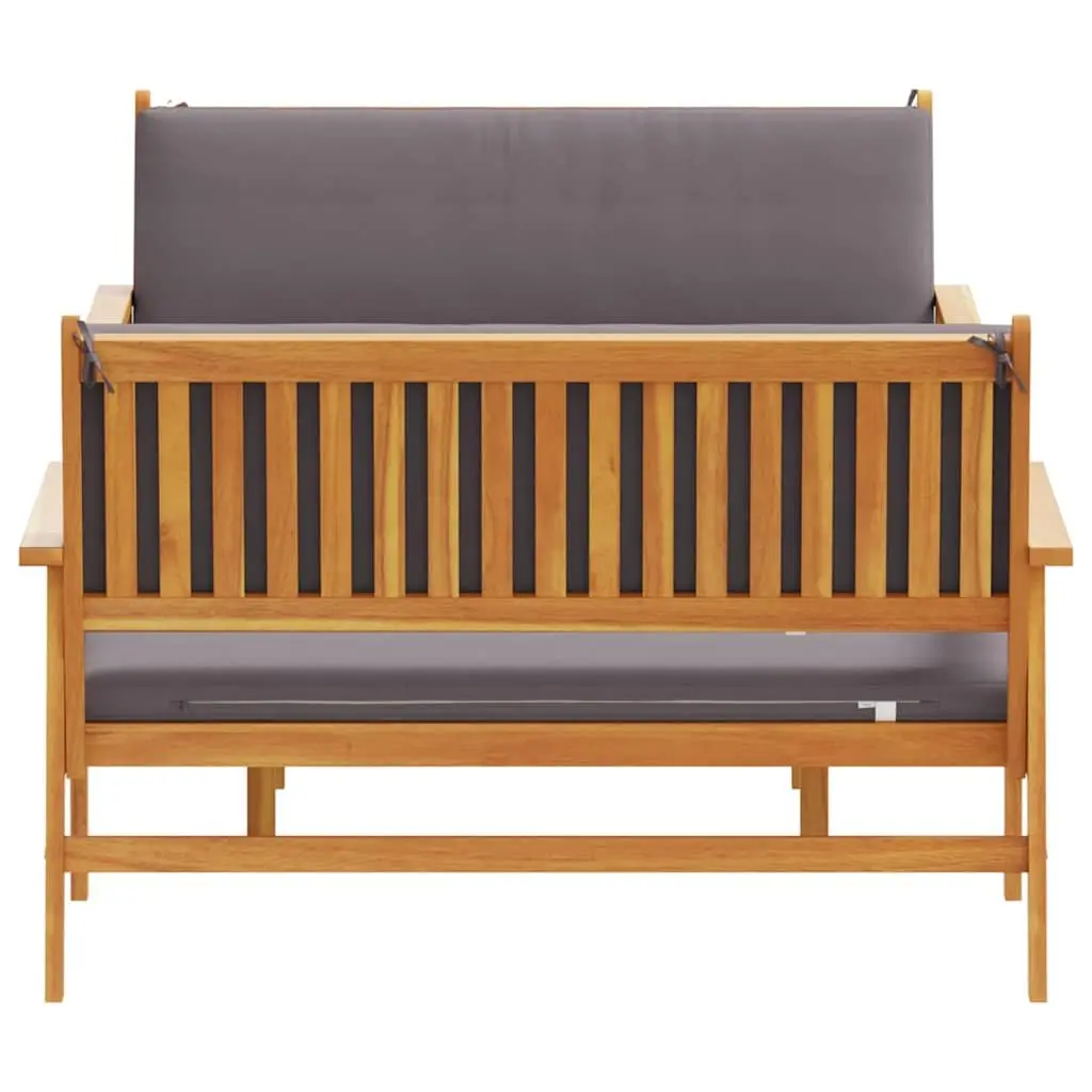 Outdoor Garden Sofa Set 3 Piece Brown Wooden Patio Furniture Seating with