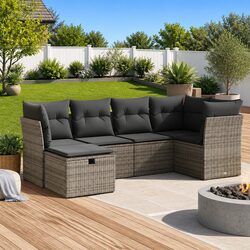 Friendly 6 Piece Garden Sofa Set for Outdoor Fun