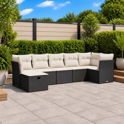 Stylish 7 Piece Outdoor Sofa Set with Versatile Design