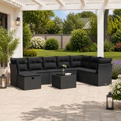 Your Ideal 9 Piece Garden Sofa Set Awaits You