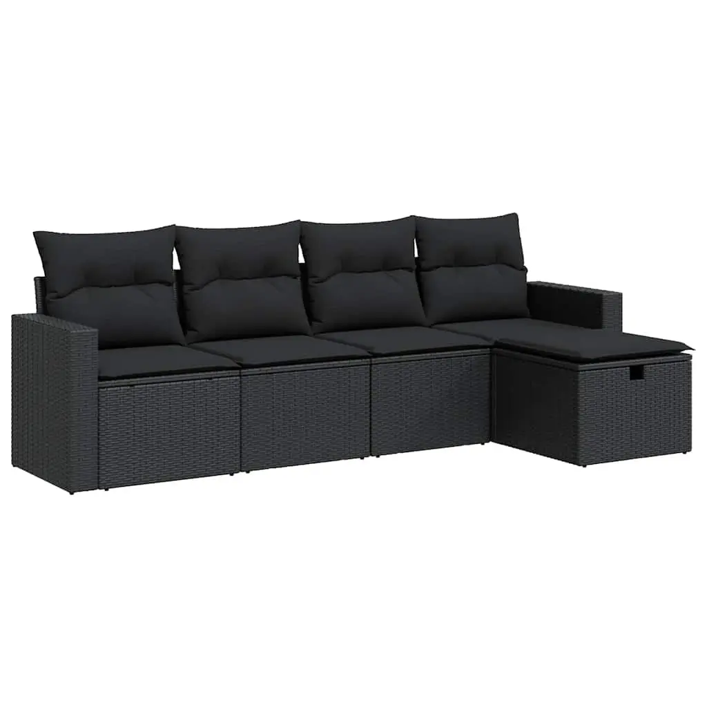 Garden Sofa Set 5 Piece Outdoor Furniture Patio Sectional with Cushions Storage