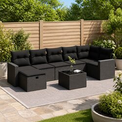 Explore Comfort and Style with This 8-Piece Outdoor Sofa Set