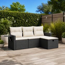 Your New Favorite Outdoor Sofa Set: 4 Pieces in Black